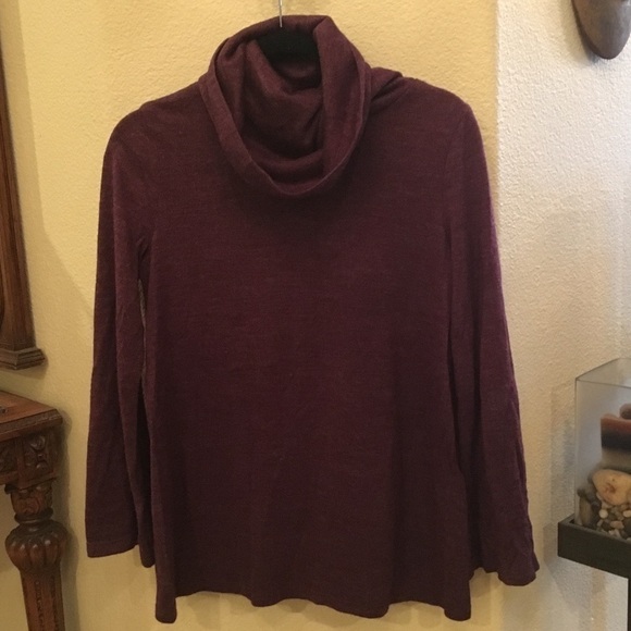 Sweaters - MATERNITY Purple Turtleneck Sweater Size Small